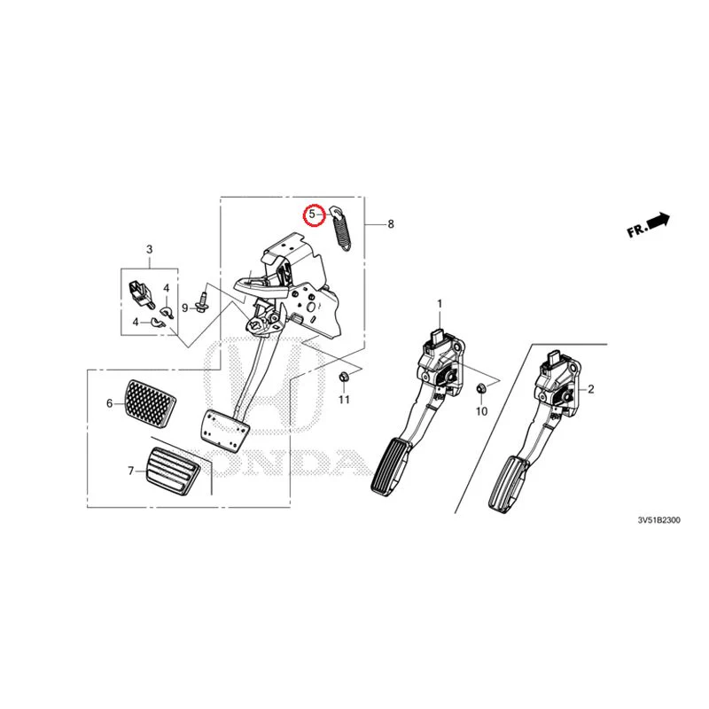 [NEW] JDM HONDA ZR-V e:HEV RZ4 2025 Pedals GENUINE OEM - Image 5
