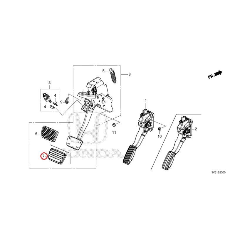 [NEW] JDM HONDA ZR-V e:HEV RZ4 2025 Pedals GENUINE OEM - Image 6