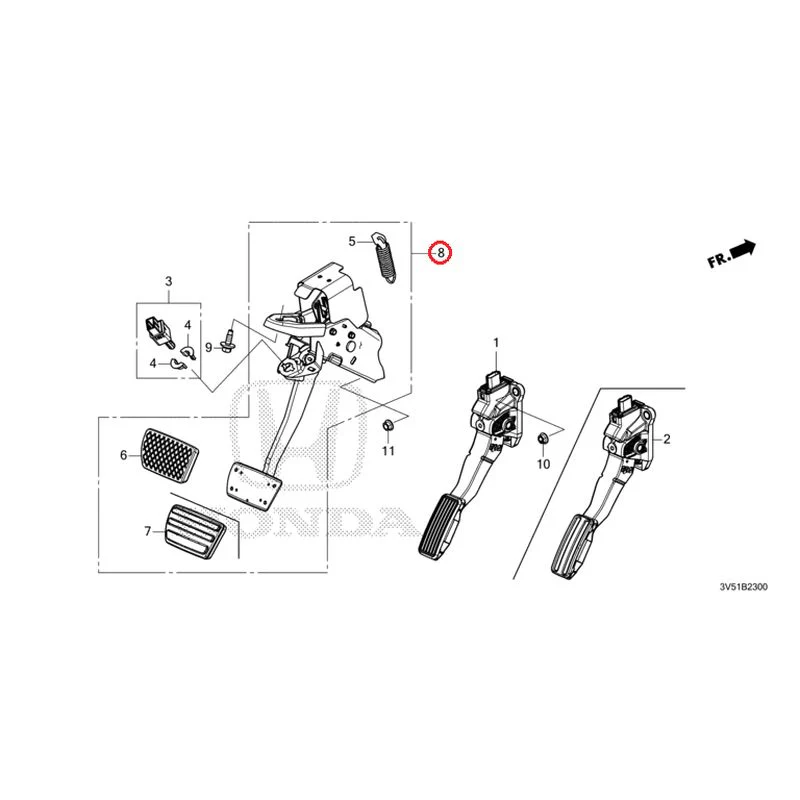 [NEW] JDM HONDA ZR-V e:HEV RZ4 2025 Pedals GENUINE OEM - Image 7