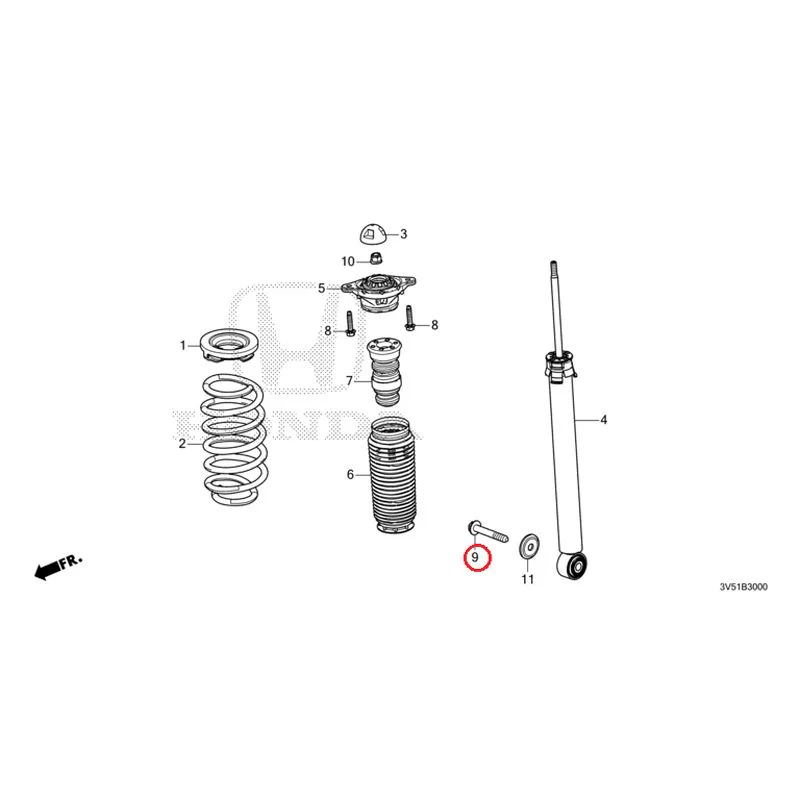 [NEW] JDM HONDA ZR-V e:HEV RZ4 2025 Rear Damper GENUINE OEM - Image 10