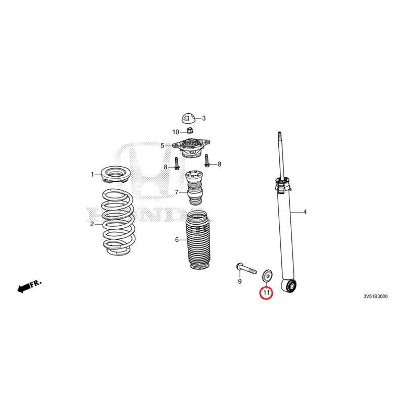 [NEW] JDM HONDA ZR-V e:HEV RZ4 2025 Rear Damper GENUINE OEM - Image 12