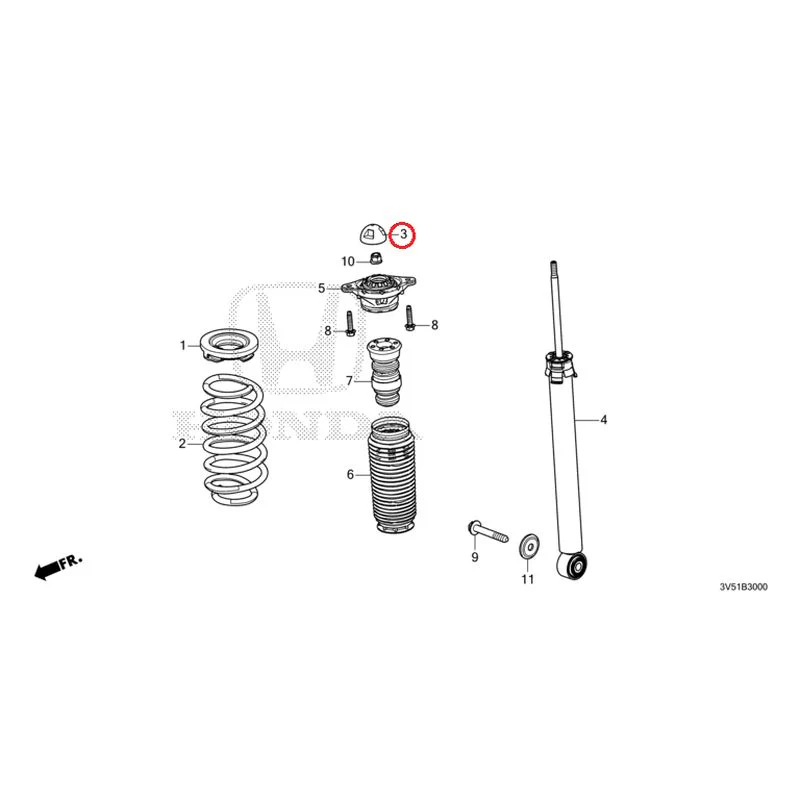 [NEW] JDM HONDA ZR-V e:HEV RZ4 2025 Rear Damper GENUINE OEM - Image 4