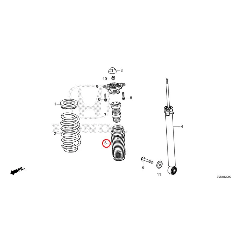 [NEW] JDM HONDA ZR-V e:HEV RZ4 2025 Rear Damper GENUINE OEM - Image 7