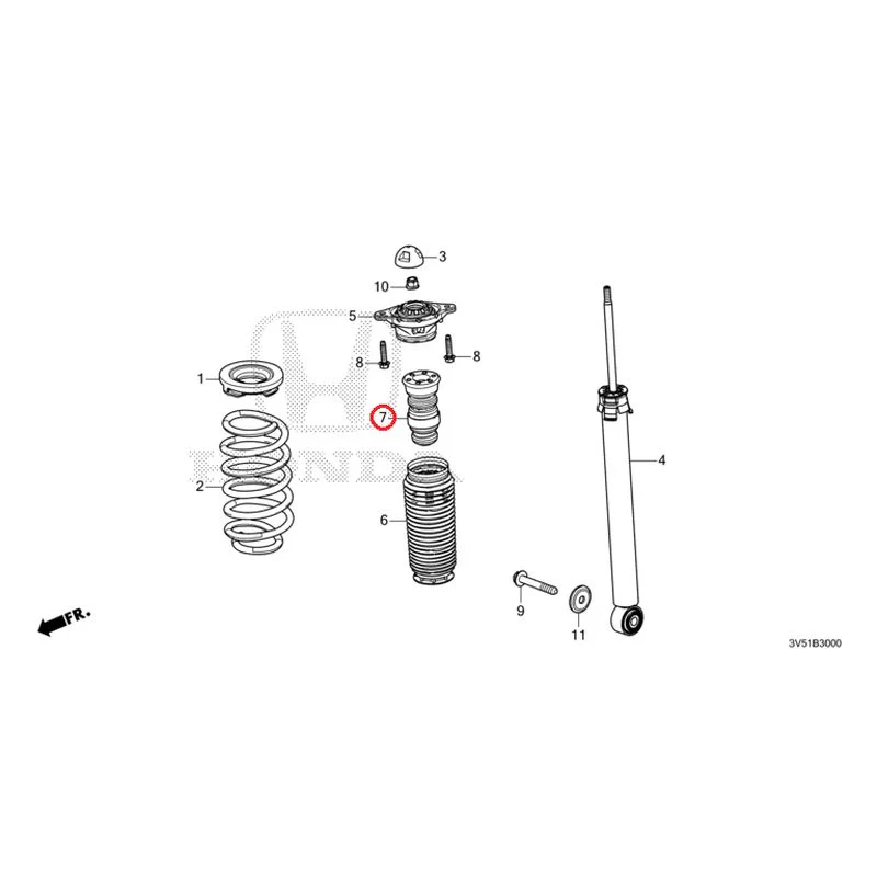 [NEW] JDM HONDA ZR-V e:HEV RZ4 2025 Rear Damper GENUINE OEM - Image 8