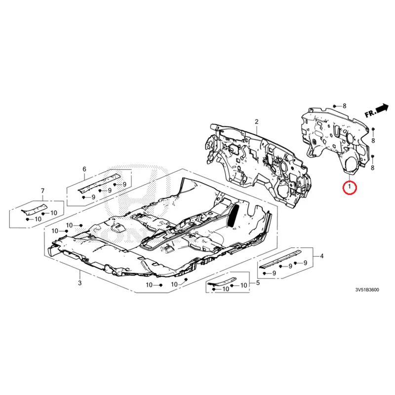[NEW] JDM HONDA ZR-V e:HEV RZ4 2025 Floor Mat GENUINE OEM - Image 2