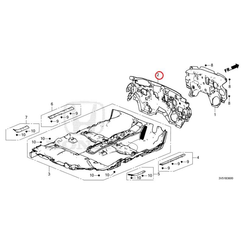 [NEW] JDM HONDA ZR-V e:HEV RZ4 2025 Floor Mat GENUINE OEM - Image 3