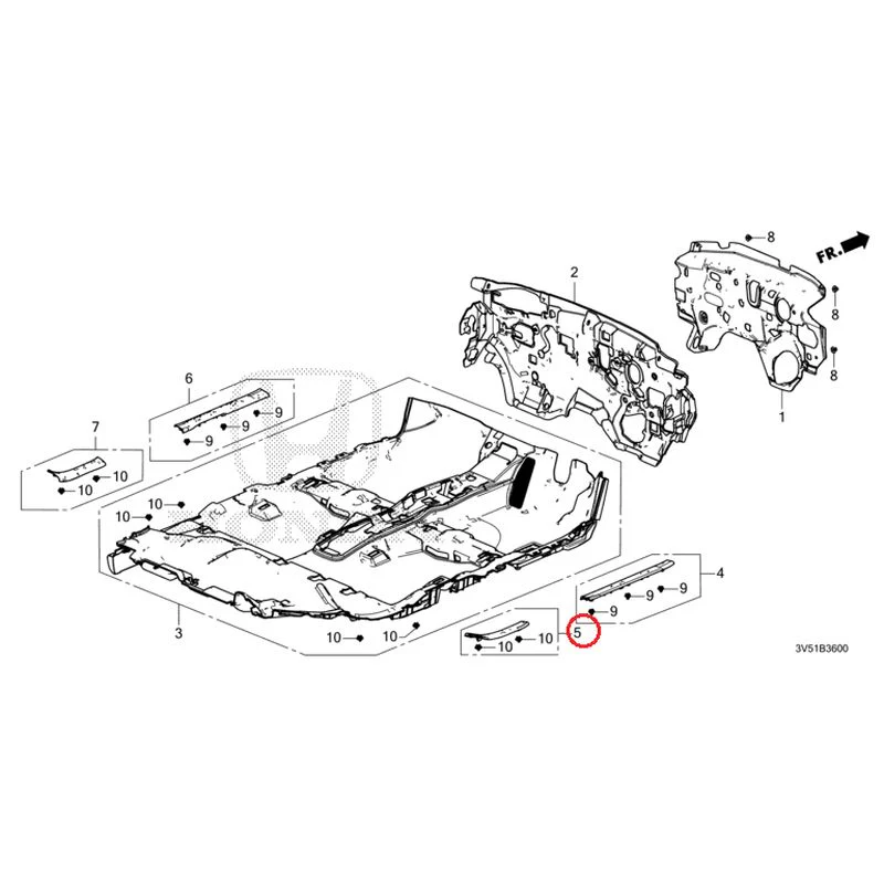 [NEW] JDM HONDA ZR-V e:HEV RZ4 2025 Floor Mat GENUINE OEM - Image 6