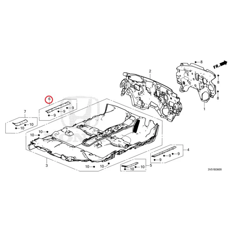 [NEW] JDM HONDA ZR-V e:HEV RZ4 2025 Floor Mat GENUINE OEM - Image 7