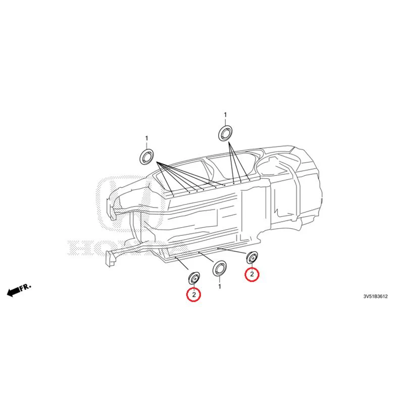 [NEW] JDM HONDA ZR-V e:HEV RZ4 2025 Grommet (Lower) GENUINE OEM - Image 3