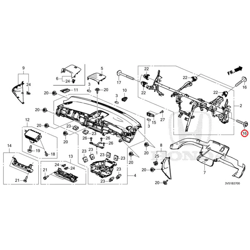 [NEW] JDM HONDA ZR-V e:HEV RZ4 2025 Instrument panel GENUINE OEM - Image 16