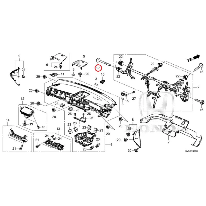 [NEW] JDM HONDA ZR-V e:HEV RZ4 2025 Instrument panel GENUINE OEM - Image 17