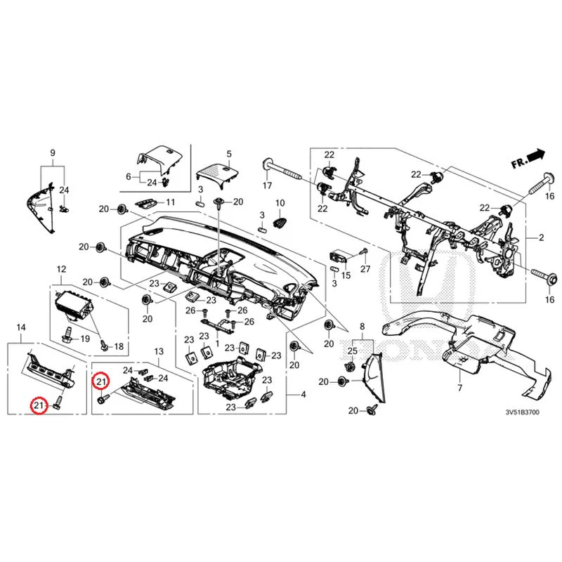 [NEW] JDM HONDA ZR-V e:HEV RZ4 2025 Instrument panel GENUINE OEM - Image 21