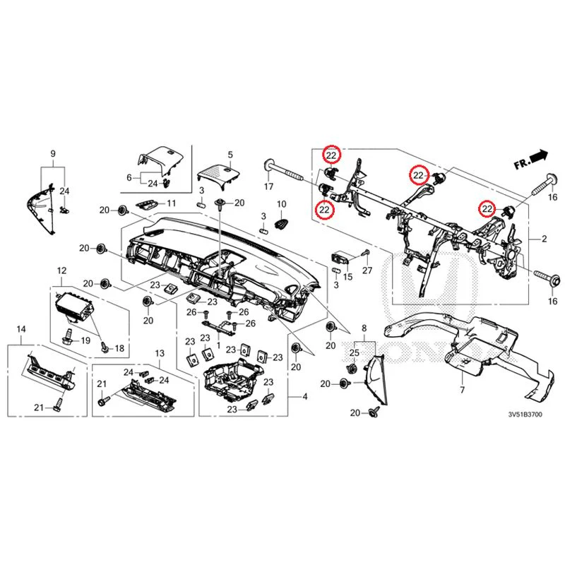 [NEW] JDM HONDA ZR-V e:HEV RZ4 2025 Instrument panel GENUINE OEM - Image 22