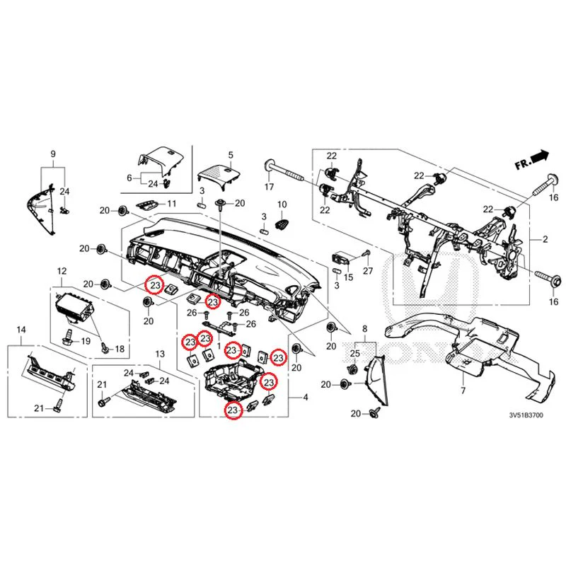 [NEW] JDM HONDA ZR-V e:HEV RZ4 2025 Instrument panel GENUINE OEM - Image 23