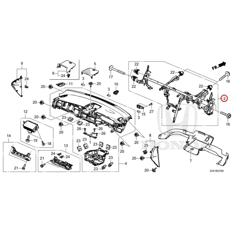 [NEW] JDM HONDA ZR-V e:HEV RZ4 2025 Instrument panel GENUINE OEM - Image 3
