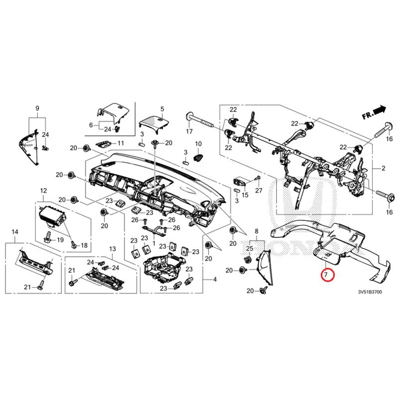 [NEW] JDM HONDA ZR-V e:HEV RZ4 2025 Instrument panel GENUINE OEM - Image 7