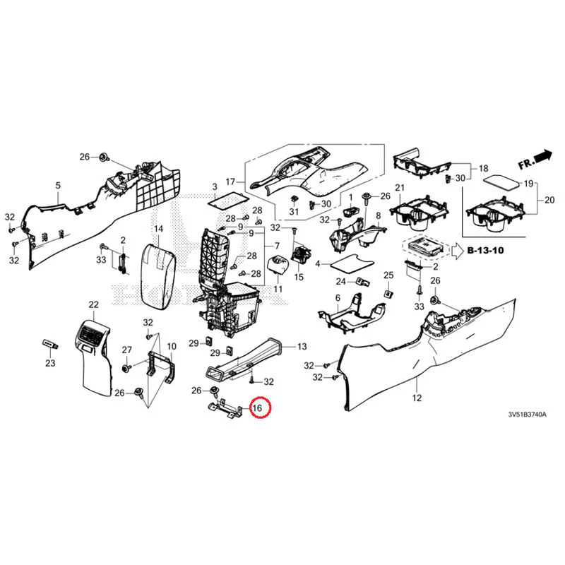 [NEW] JDM HONDA ZR-V e:HEV RZ4 2025 Console GENUINE OEM - Image 18