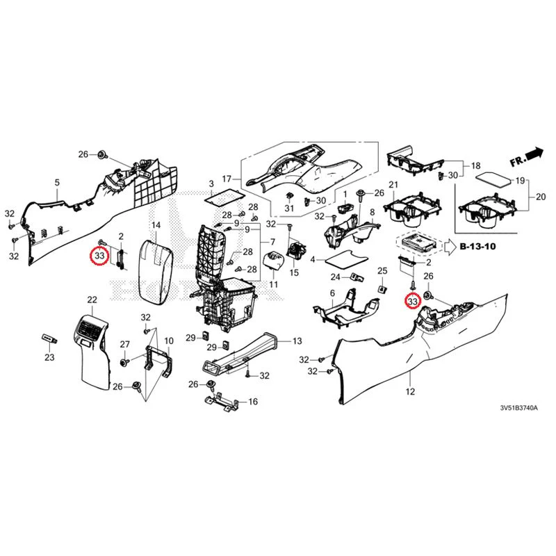 [NEW] JDM HONDA ZR-V e:HEV RZ4 2025 Console GENUINE OEM - Image 34