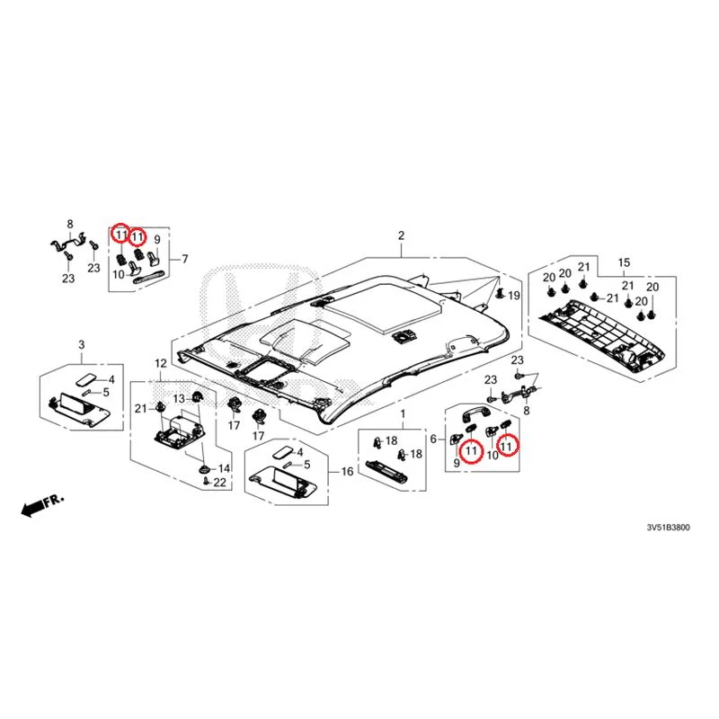 [NEW] JDM HONDA ZR-V e:HEV RZ4 2025 Roof Lining GENUINE OEM - Image 12