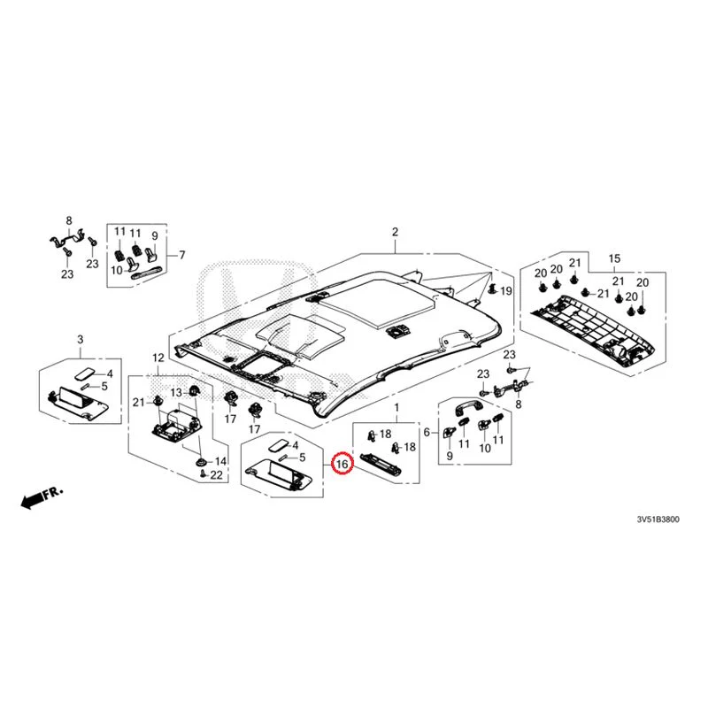[NEW] JDM HONDA ZR-V e:HEV RZ4 2025 Roof Lining GENUINE OEM - Image 17