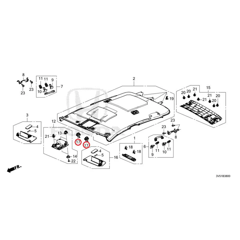 [NEW] JDM HONDA ZR-V e:HEV RZ4 2025 Roof Lining GENUINE OEM - Image 18