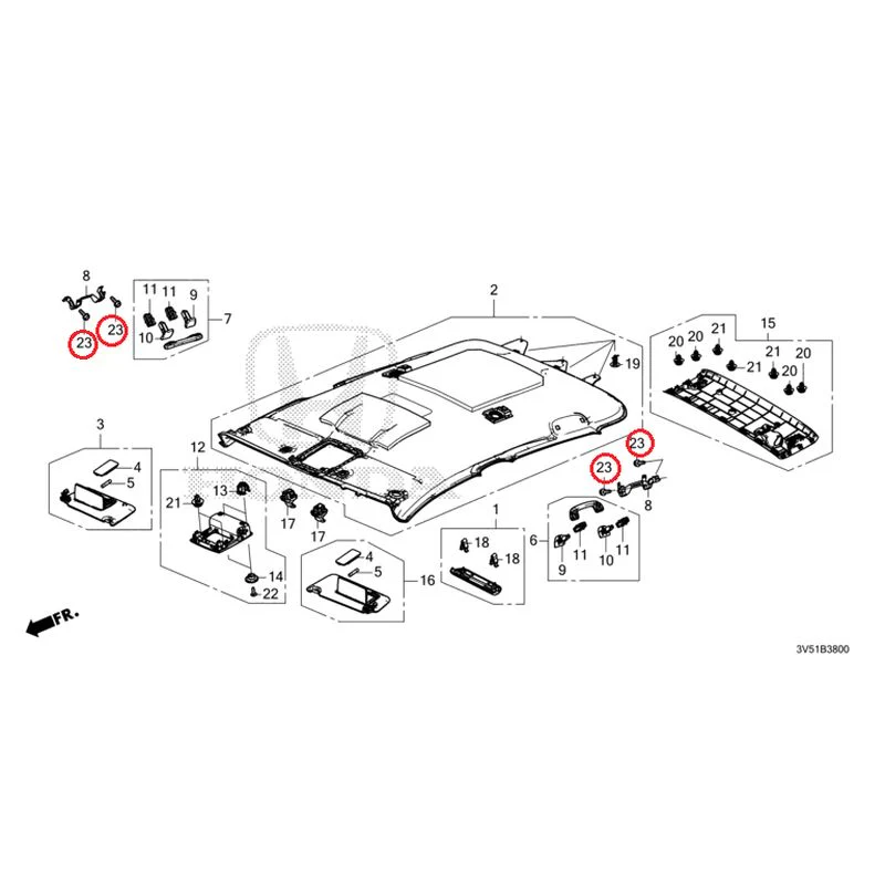 [NEW] JDM HONDA ZR-V e:HEV RZ4 2025 Roof Lining GENUINE OEM - Image 24