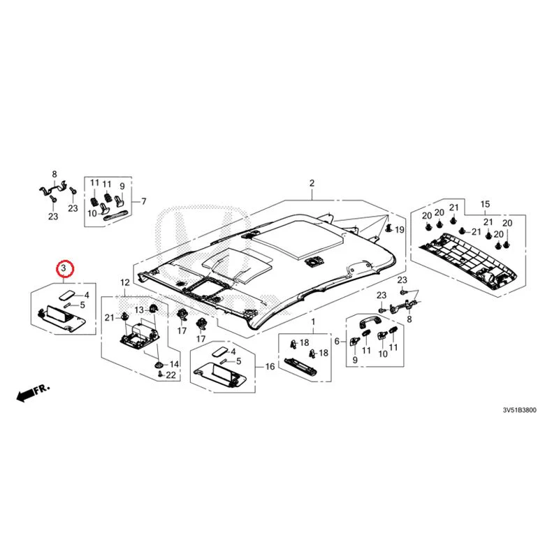 [NEW] JDM HONDA ZR-V e:HEV RZ4 2025 Roof Lining GENUINE OEM - Image 4