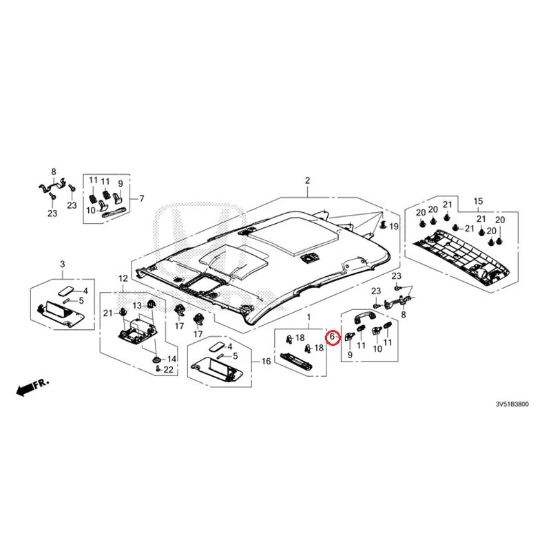 [NEW] JDM HONDA ZR-V e:HEV RZ4 2025 Roof Lining GENUINE OEM - Image 7