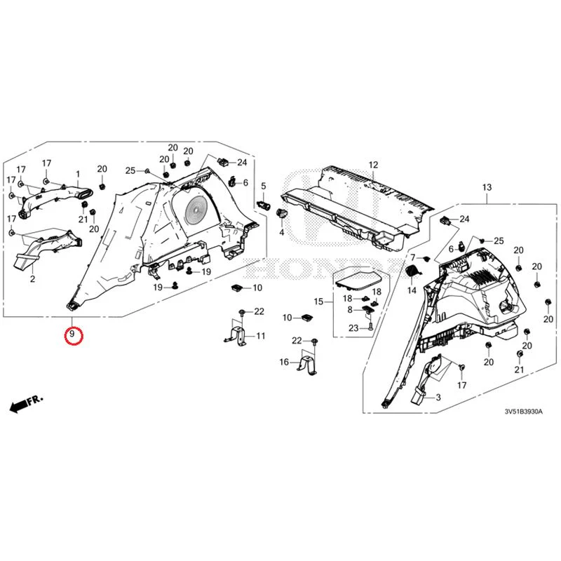 [NEW] JDM HONDA ZR-V e:HEV RZ4 2025 Side Lining GENUINE OEM - Image 10