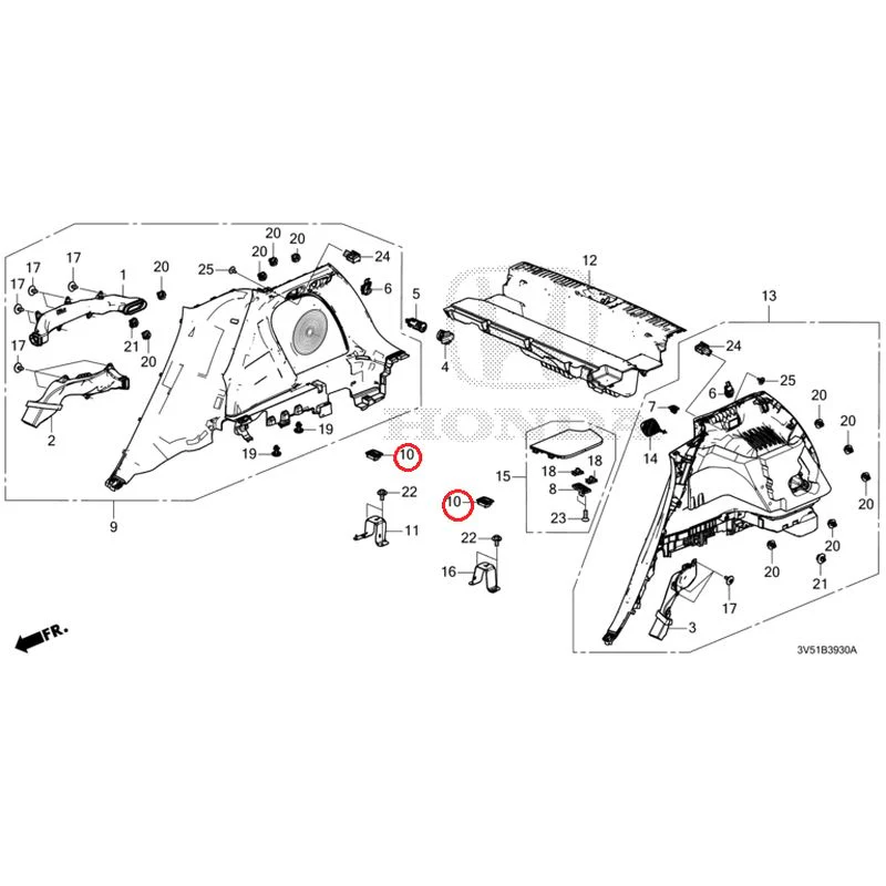 [NEW] JDM HONDA ZR-V e:HEV RZ4 2025 Side Lining GENUINE OEM - Image 11