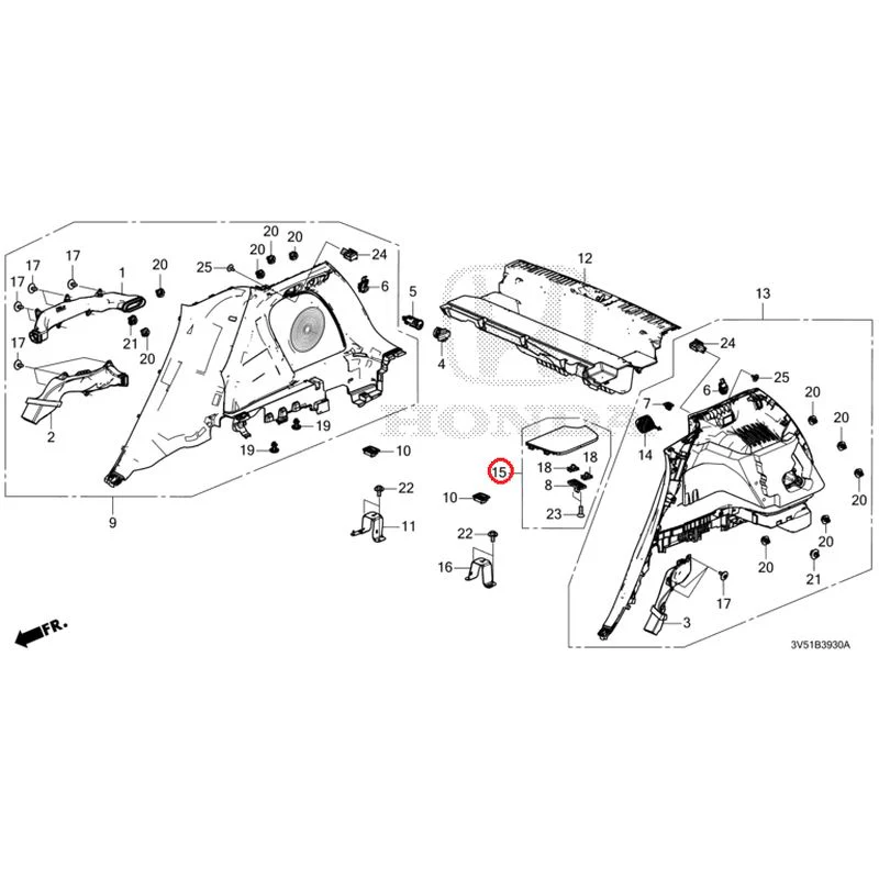 [NEW] JDM HONDA ZR-V e:HEV RZ4 2025 Side Lining GENUINE OEM - Image 16
