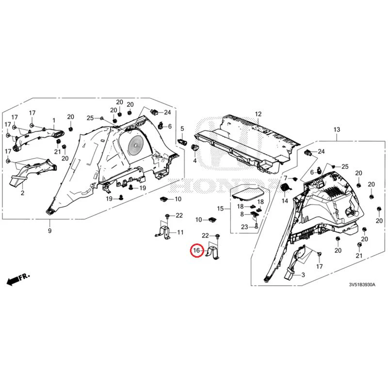[NEW] JDM HONDA ZR-V e:HEV RZ4 2025 Side Lining GENUINE OEM - Image 17