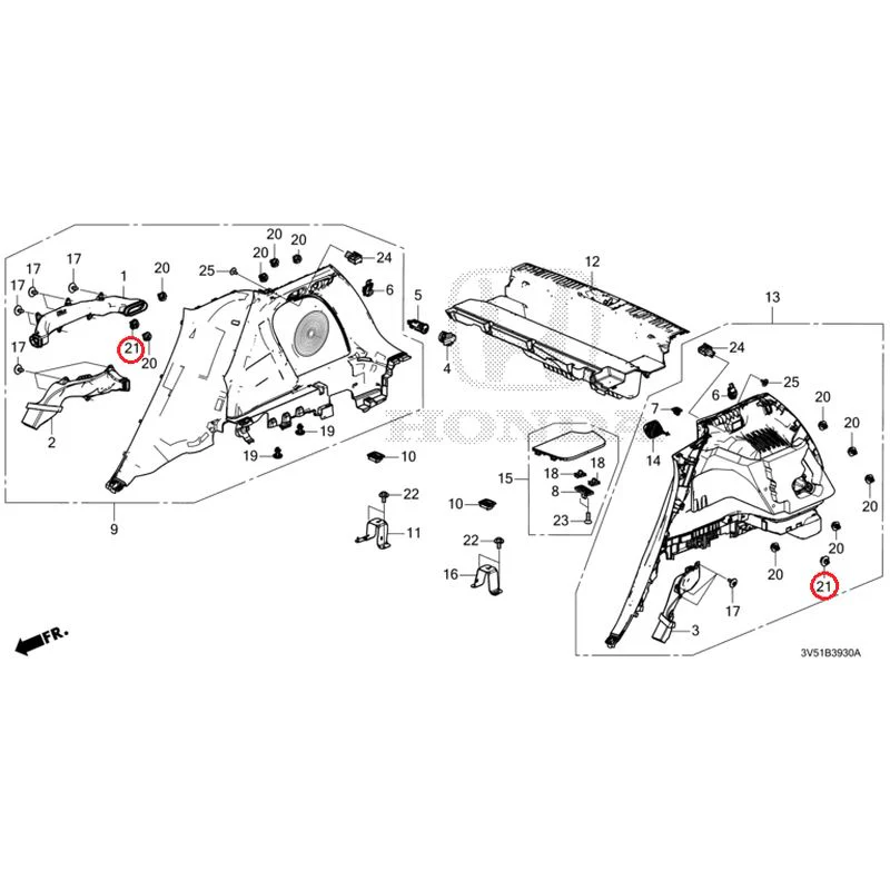 [NEW] JDM HONDA ZR-V e:HEV RZ4 2025 Side Lining GENUINE OEM - Image 21