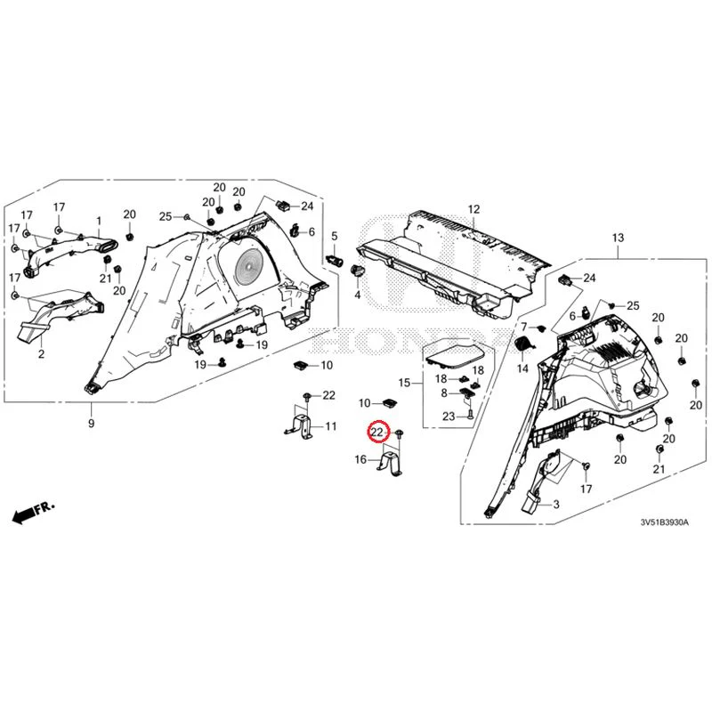 [NEW] JDM HONDA ZR-V e:HEV RZ4 2025 Side Lining GENUINE OEM - Image 22