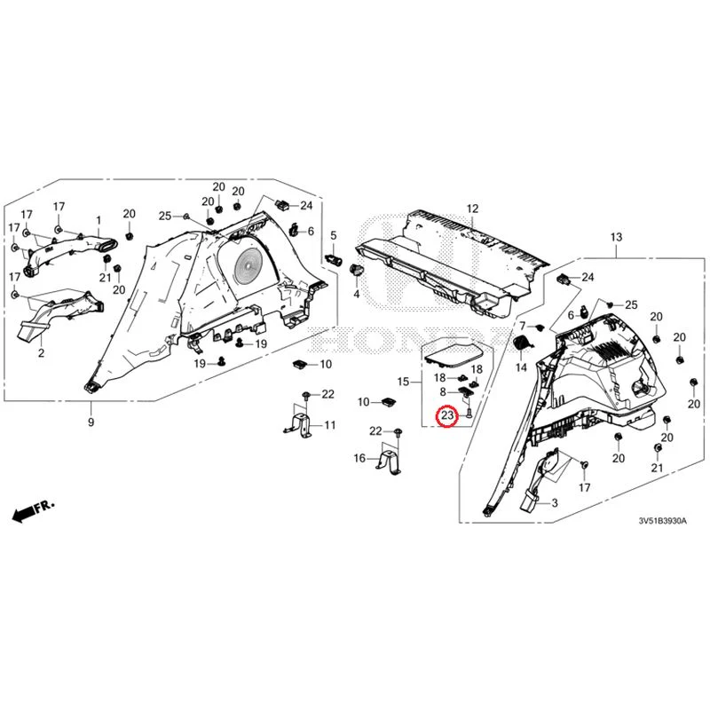 [NEW] JDM HONDA ZR-V e:HEV RZ4 2025 Side Lining GENUINE OEM - Image 23