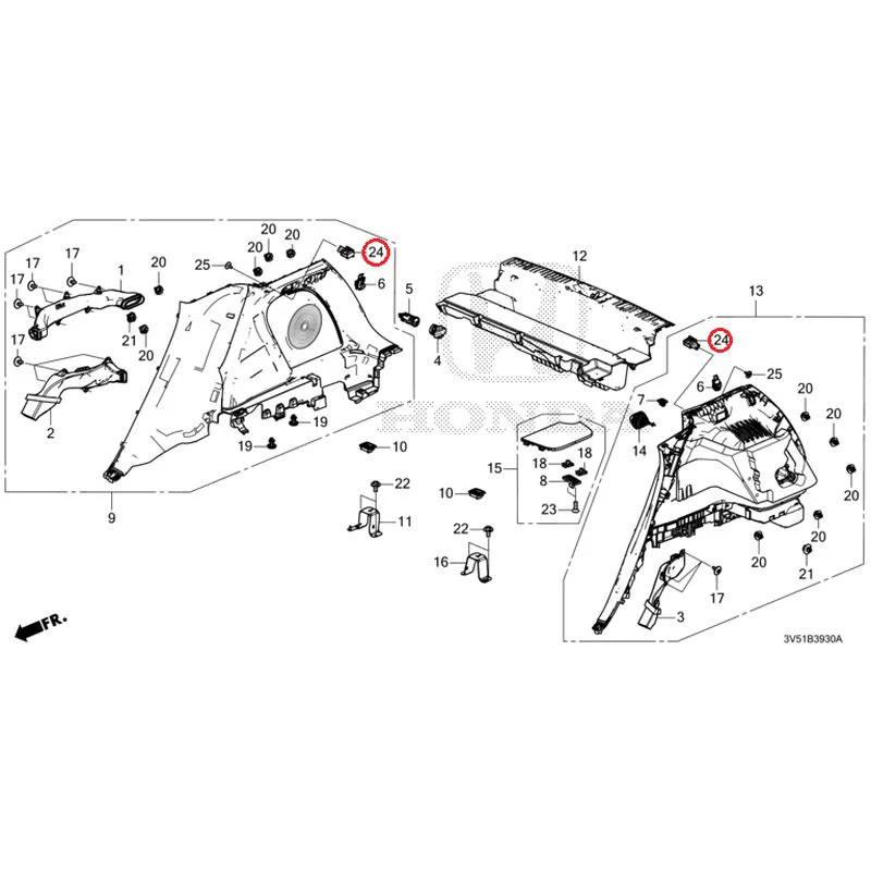 [NEW] JDM HONDA ZR-V e:HEV RZ4 2025 Side Lining GENUINE OEM - Image 24