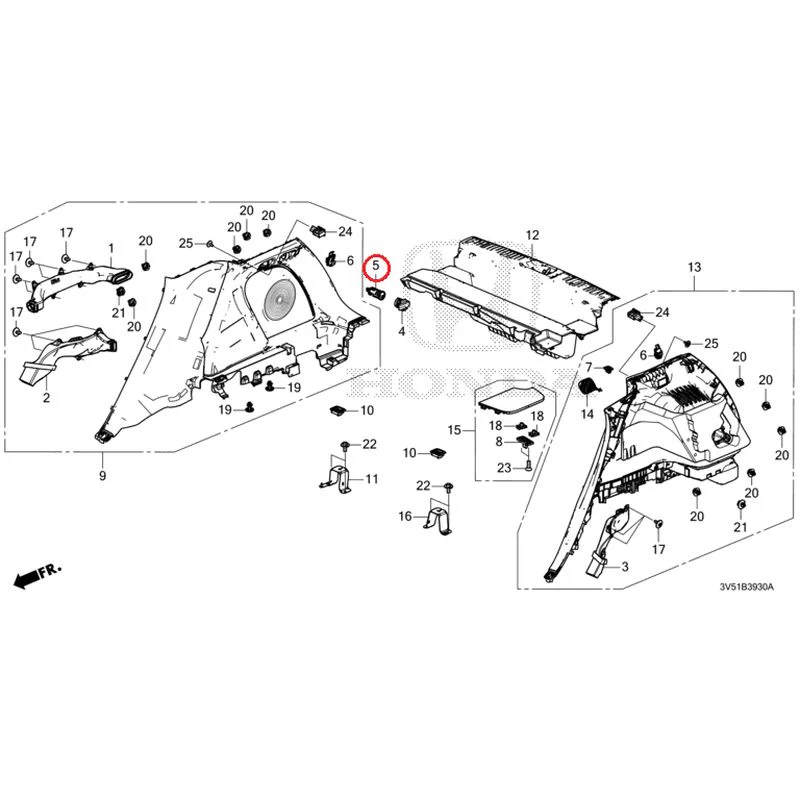 [NEW] JDM HONDA ZR-V e:HEV RZ4 2025 Side Lining GENUINE OEM - Image 6