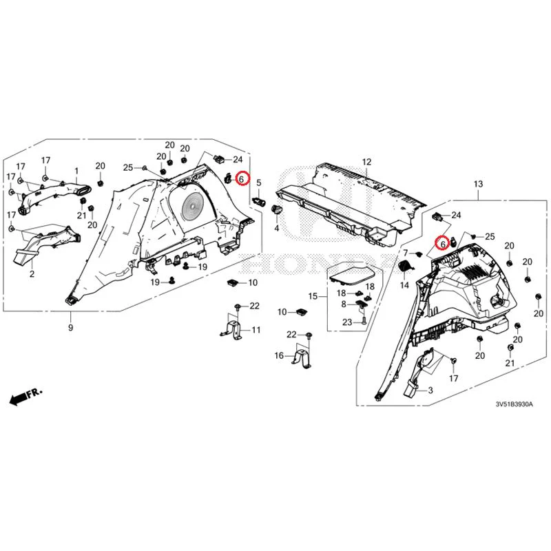 [NEW] JDM HONDA ZR-V e:HEV RZ4 2025 Side Lining GENUINE OEM - Image 7