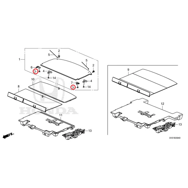 [NEW] JDM HONDA ZR-V e:HEV RZ4 2025 Trunk under box GENUINE OEM - Image 4