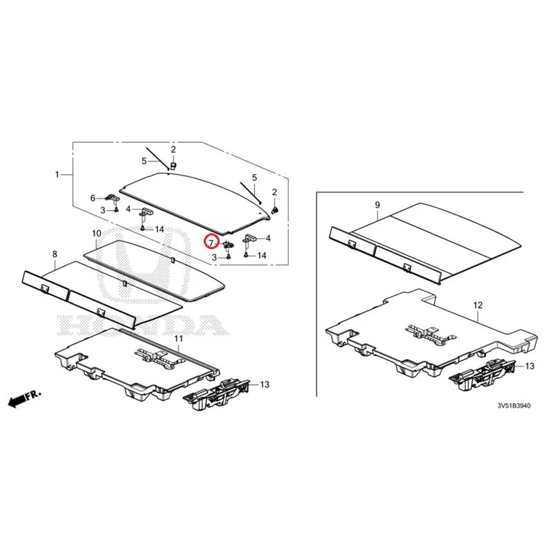 [NEW] JDM HONDA ZR-V e:HEV RZ4 2025 Trunk under box GENUINE OEM - Image 8