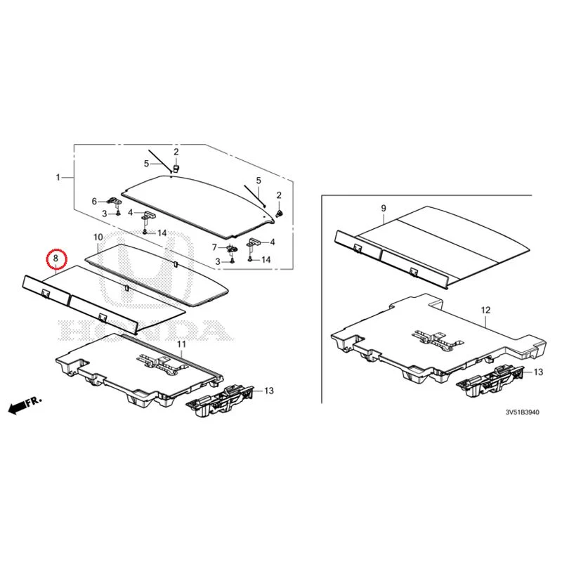 [NEW] JDM HONDA ZR-V e:HEV RZ4 2025 Trunk under box GENUINE OEM - Image 9