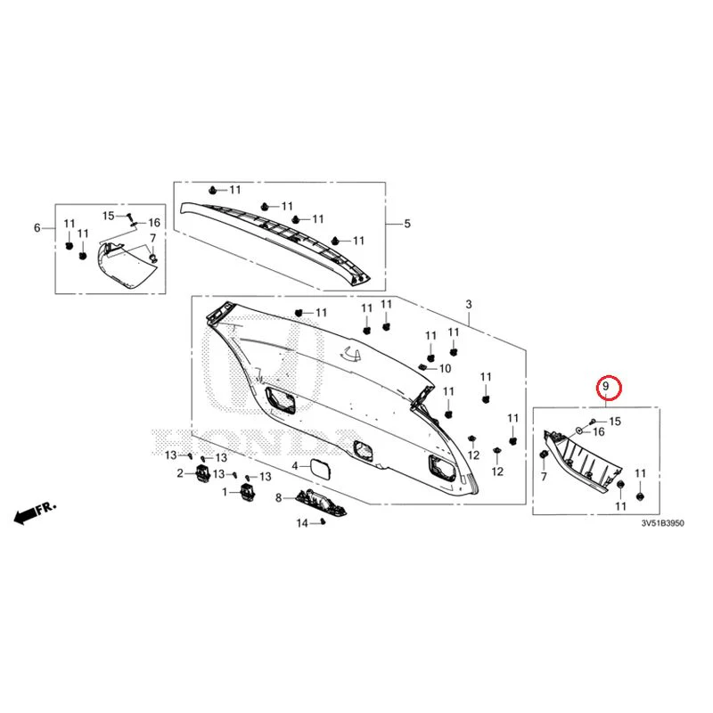 [NEW] JDM HONDA ZR-V e:HEV RZ4 2025 Tailgate Lining GENUINE OEM - Image 10