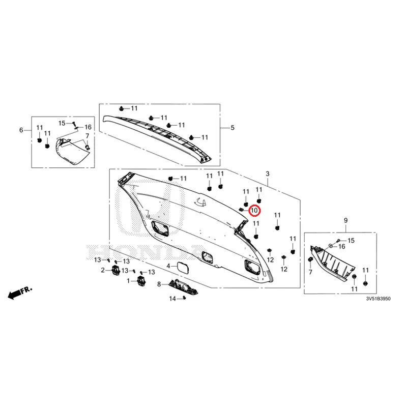 [NEW] JDM HONDA ZR-V e:HEV RZ4 2025 Tailgate Lining GENUINE OEM - Image 11