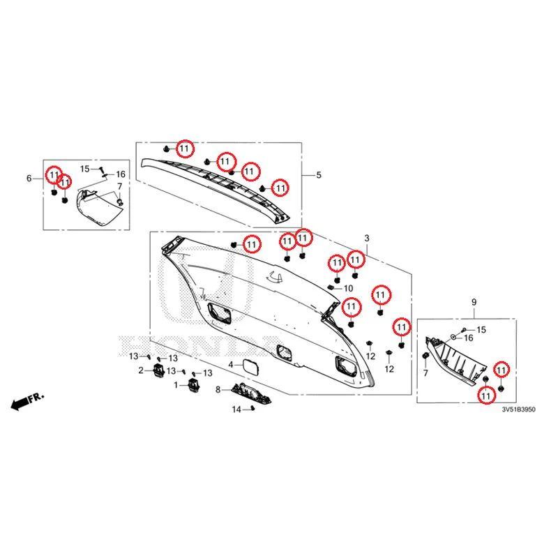 [NEW] JDM HONDA ZR-V e:HEV RZ4 2025 Tailgate Lining GENUINE OEM - Image 12