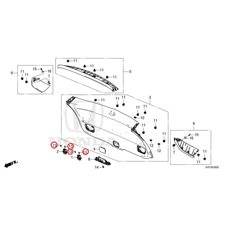 [NEW] JDM HONDA ZR-V e:HEV RZ4 2025 Tailgate Lining GENUINE OEM - Image 14