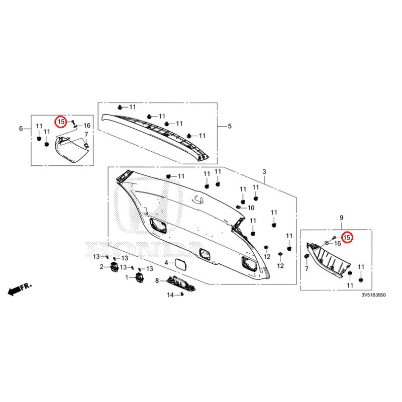 [NEW] JDM HONDA ZR-V e:HEV RZ4 2025 Tailgate Lining GENUINE OEM - Image 16