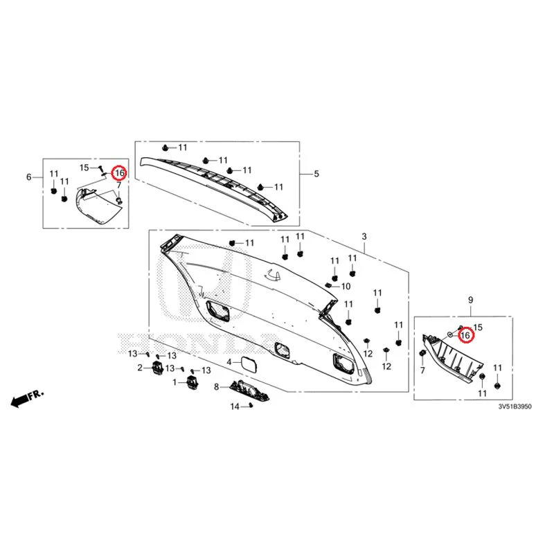 [NEW] JDM HONDA ZR-V e:HEV RZ4 2025 Tailgate Lining GENUINE OEM - Image 17