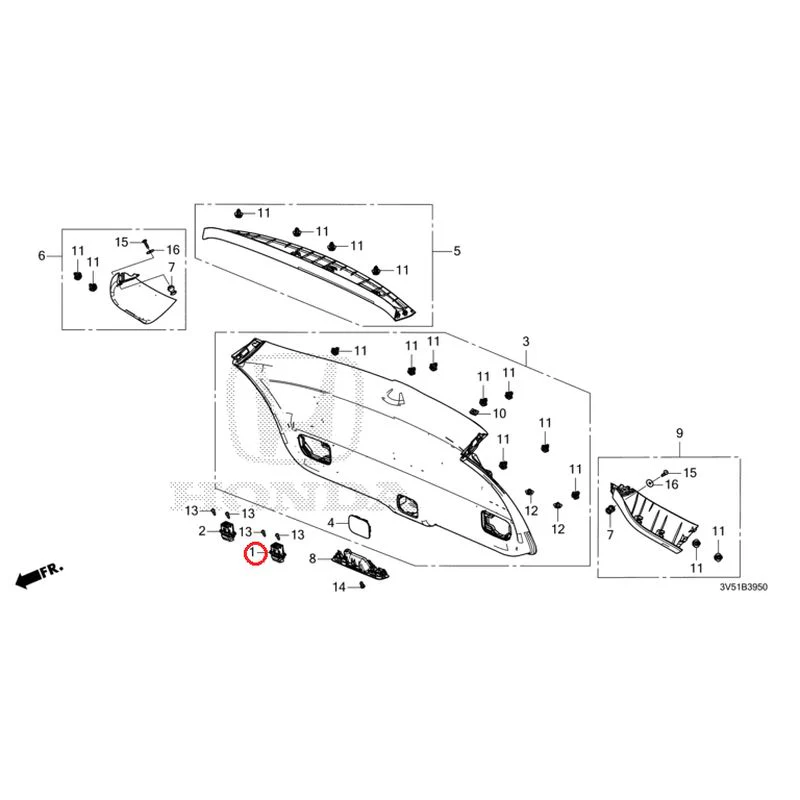 [NEW] JDM HONDA ZR-V e:HEV RZ4 2025 Tailgate Lining GENUINE OEM - Image 2