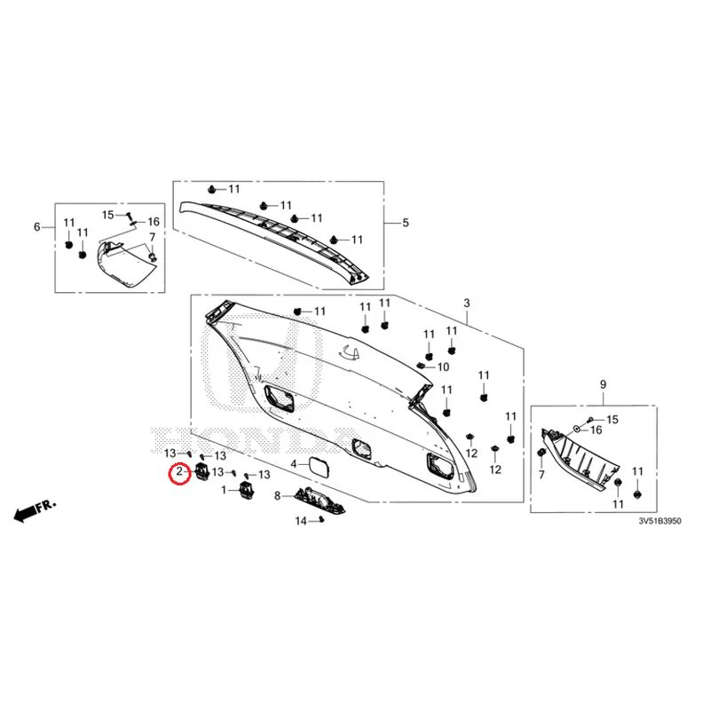 [NEW] JDM HONDA ZR-V e:HEV RZ4 2025 Tailgate Lining GENUINE OEM - Image 3