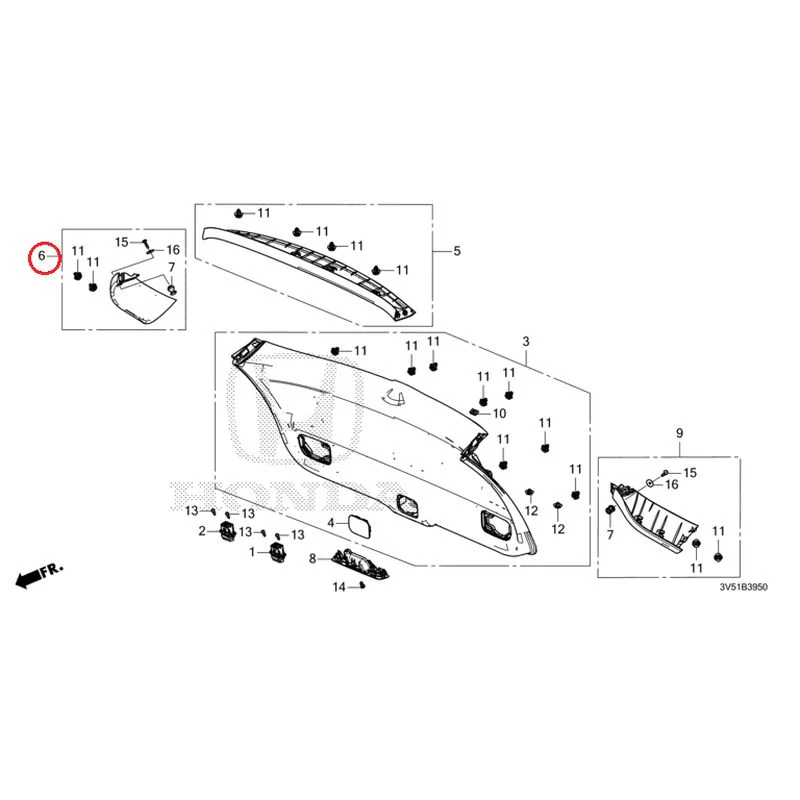 [NEW] JDM HONDA ZR-V e:HEV RZ4 2025 Tailgate Lining GENUINE OEM - Image 7